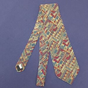 Elegant Multicolor Patterned Men's Tie